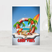 Gute Vibes senden Karte (Vorderseite)
