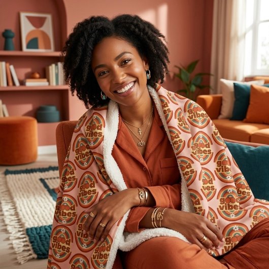 Gute Vibes Sherpadecke