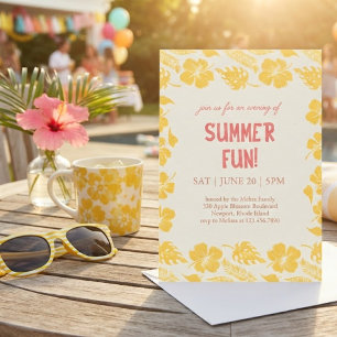 Gute Vibes & Sonnenschein Sommerparty Einladung