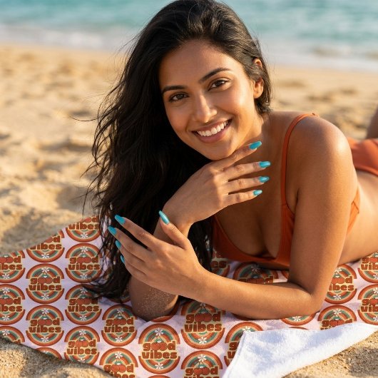 Gute Vibes Strandtuch