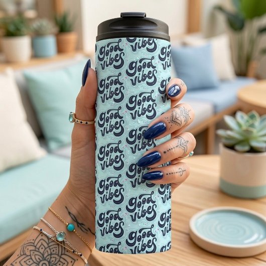 Gute Vibes Thermalbecher Thermosbecher
