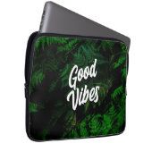 Gute Vibes Tropenleaf Design Laptopschutzhülle (Vorne Rechts)