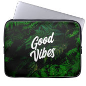 Gute Vibes Tropenleaf Design Laptopschutzhülle (Vorderseite)