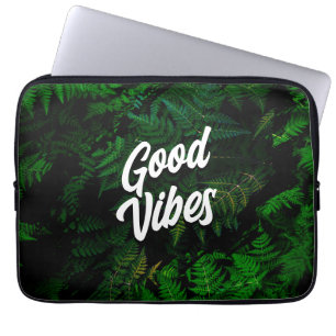 Gute Vibes Tropenleaf Design Laptopschutzhülle