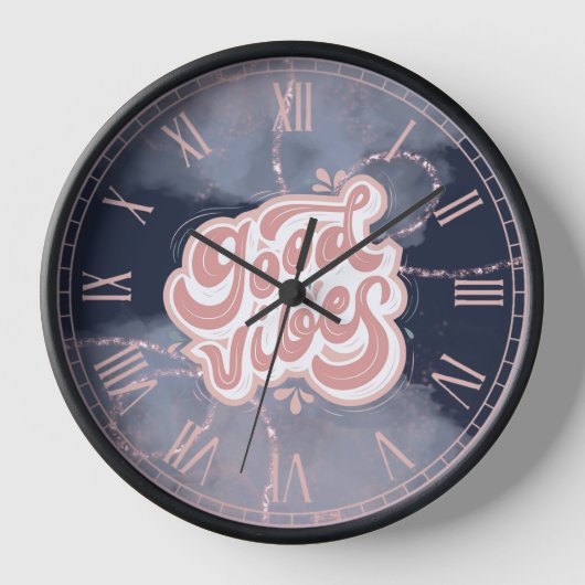 Gute Vibes Uhr (Vorderseite)