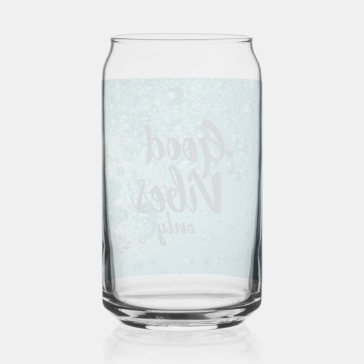 Gute Vibes und Cooles blaues Wasser Dosenglas (Rückseite)
