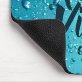 Gute Vibes und Cooles blaues Wasser Mousepad (Ecke)