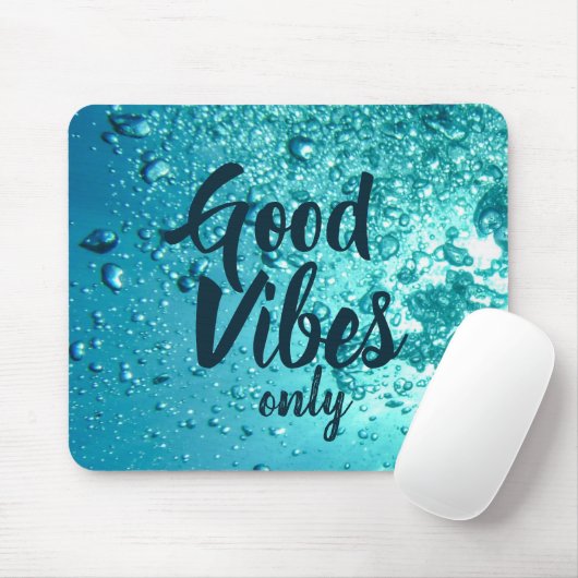 Gute Vibes und Cooles blaues Wasser Mousepad (Mit Mouse)