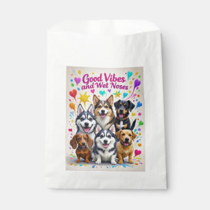 Gute Vibes und feuchte Nasen Verspielte Kritzeleie Geschenktütchen