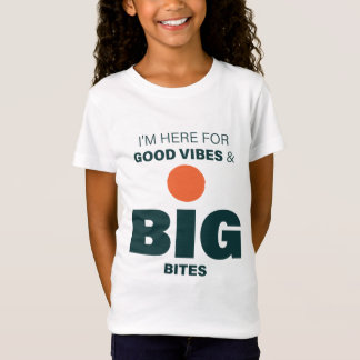 Gute Vibes und große Bissen Kinder T-Shirt
