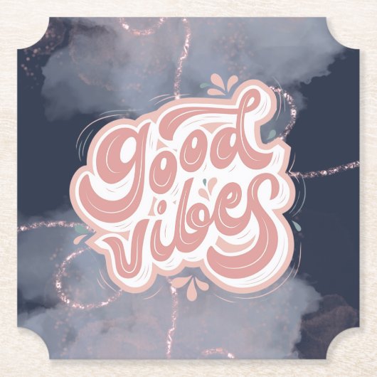 Gute Vibes Untersetzer (Vorderseite)