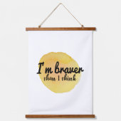 gute vibes Zitate für die Selbst-Liebe Wandteppich Mit Holzrahmen (Vorderseite)