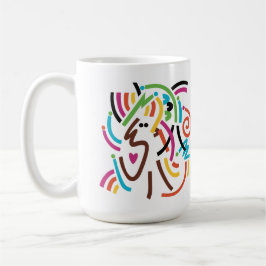 Gute Vibrationen Abstrakt Moderne Retro Tasse