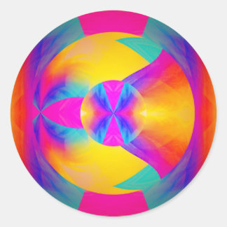 Gute Vibrationen Runder Aufkleber