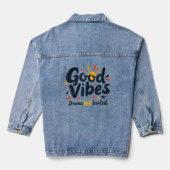 Gute Vibs Jeansjacke (Rückseite)