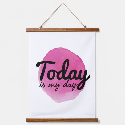 gute Villen Worte für die Liebe und Selbstversorgu Wandteppich Mit Holzrahmen (Vorderseite)