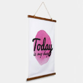 gute Villen Worte für die Liebe und Selbstversorgu Wandteppich Mit Holzrahmen (Gewinkelt)