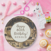 Gute Vintage 80 Jahre Pappteller (Party)