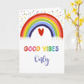 Gute Visionen nur Regenbogen psychische Gesundheit Karte (Gelbe Blume)