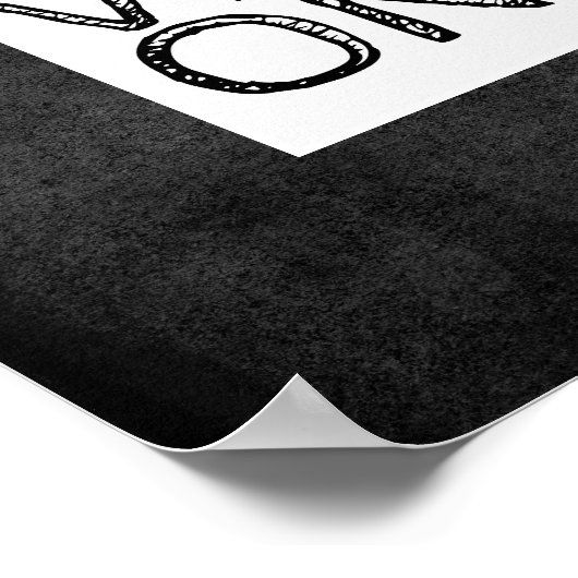 Gute Visionen nur Zitat Poster Wand Kunst (Ecke)