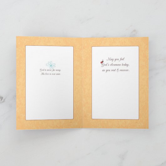 Gute Vögel, religiös Karte (Innenseite)