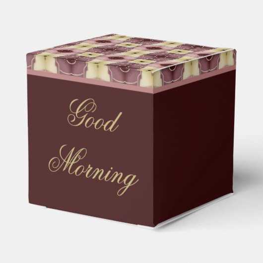 Gute Vormittagsgefälligkeit Geschenkschachtel (Rückseite)