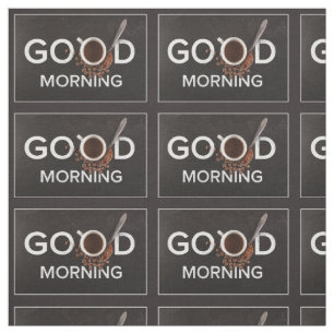 Gute Vormittagskaffee Stoff
