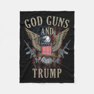 Güte Waffen und Trump 2. Änderungsflagge Ar15 Amer Fleecedecke