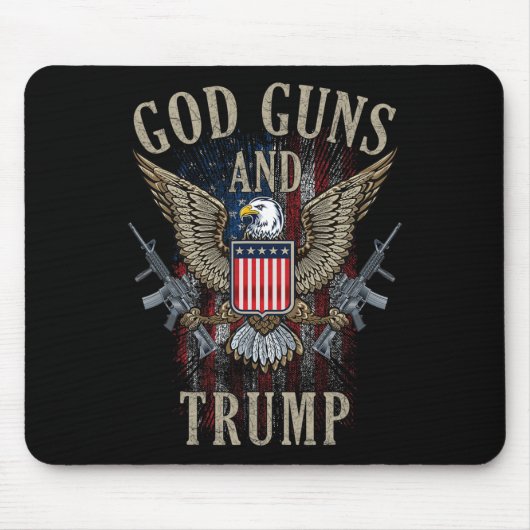 Güte Waffen und Trump 2. Änderungsflagge Ar15 Amer Mousepad (Vorne)