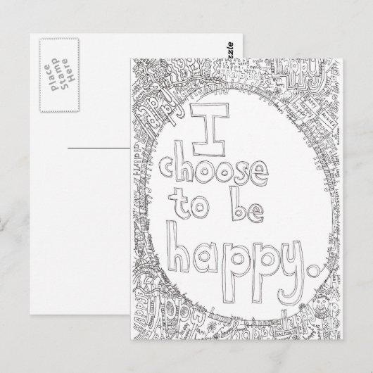 gute Wahl Postkarte (Vorne/Hinten)