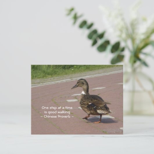 Gute Wanderung Postkarte (Stehend Vorderseite)