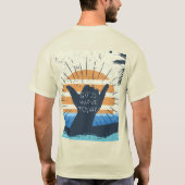 Gute Waves heute Cooles Surfer-Design T-Shirt (Rückseite)