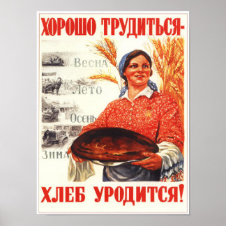 "Gute Weize kommt rein" sowjetisches Propagandapos Poster