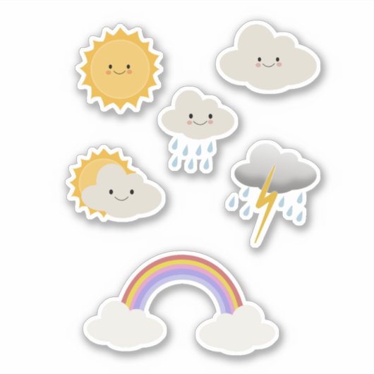 Gute Wetterbilder Aufkleber (Vorderseite)