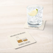 Gute Whisky wünscht Geburtstagsparty Rechteckiger Pappuntersetzer (Vor Ort)