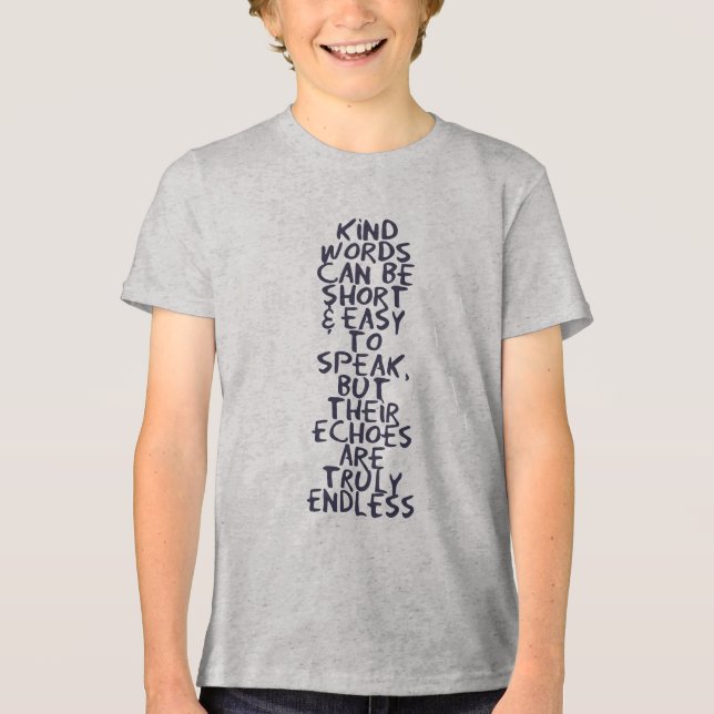 Gute Worte Tri-Blend Shirt (Vorderseite)