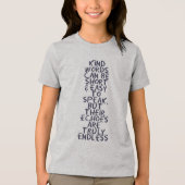 Gute Worte Tri-Blend Shirt (Vorderseite)