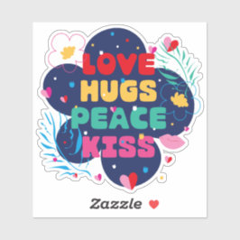 Gute Wünsche. Aufkleber