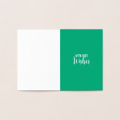 Gute Wünsche. Folienkarte (Innenseite)