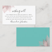 Gute Wünsche für das Hochzeitsgeld Visitenkarte (Vorne/Hinten)