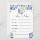 Gute Wünsche für den kleinen blühenden Elefanten Einladung (Vorderseite)
