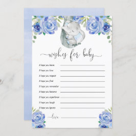 Gute Wünsche für den kleinen blühenden Elefanten Einladung