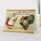 Gute Wünsche für den Tag des Erntedanks Karte (Vorderseite)