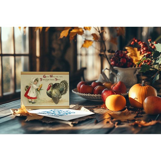 Gute Wünsche für den Tag des Erntedanks Karte