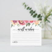 Gute Wünsche für die Braut- und die Toilettenkarte (Stehend Vorderseite)