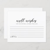 Gute Wünsche für die Braut- und die Toilettenkarte (Vorne/Hinten)