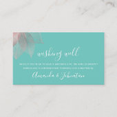 Gute Wünsche für die Hochzeitsfeier Rose Visitenkarte (Vorderseite)