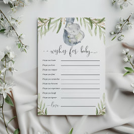 Gute Wünsche für eine geschlechtsneutrale Elefante Einladung