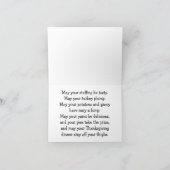 Gute Wünsche für Erntedank Day Gruß Karte (Innenseite)