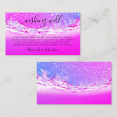 Gute Wünsche für Hochzeit Dollar Geschenk Geld ros Visitenkarte (Vorne/Hinten)